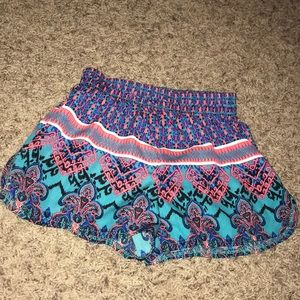GB Girls bold patterned shorts